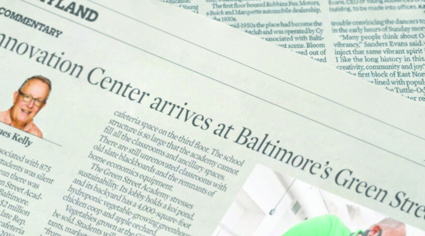 GSA Innovation Center Baltimore Sun Article